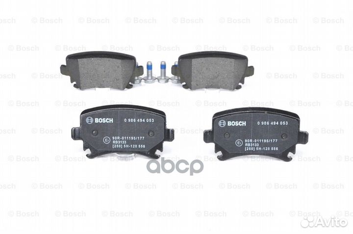 Колодки тормозные дисковые 0986494053 Bosch