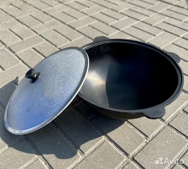 Казан чугунный узбекский 22л