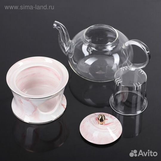 Набор керамический чайный «Марбер», 10 предметов: