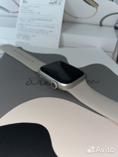 Часы apple watch 7 41 mm starlight