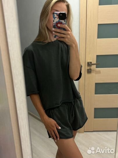 Костюм zara с эффектом потертости (под заказ)