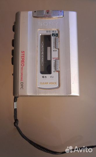 Кассетный плеер диктофон sony tcs-600