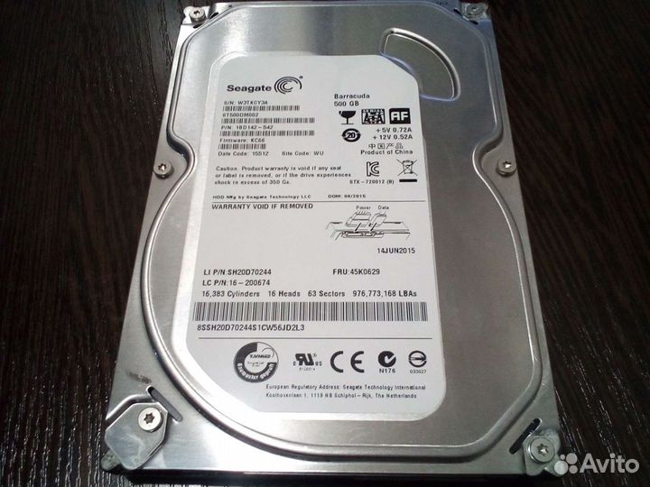 Жесткий диск 500 Gb 3,5