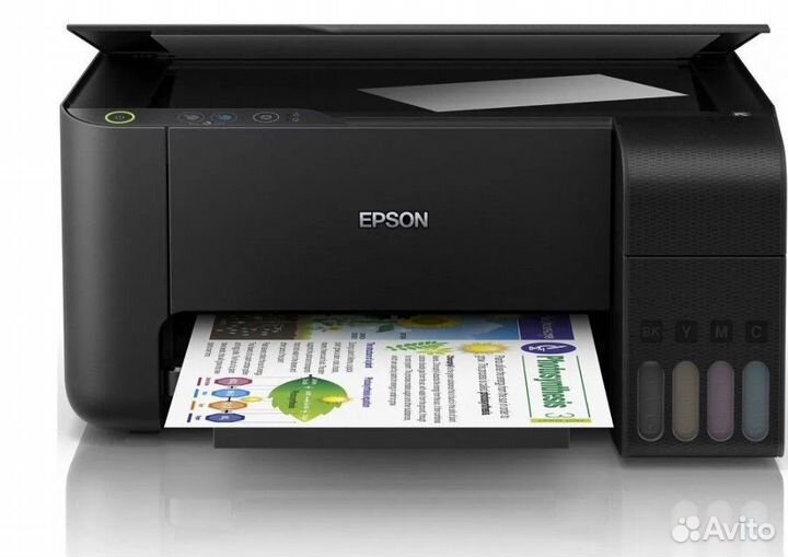 Мфу Струйный принтер Epson L3218, сканер