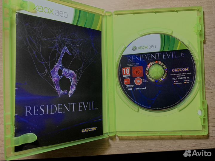 Диск на xbox 360 лицензия Resident Evil 