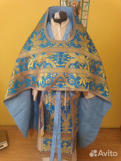 Парчовое Голубое облачение(батюшкам)