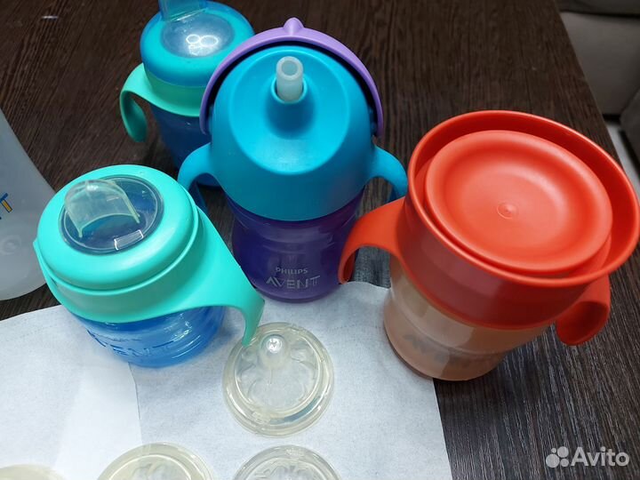 Детские бутылочки,поильники,непроливайка avent