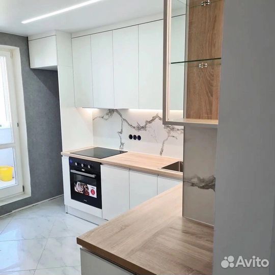 Кухня мдф без ручек