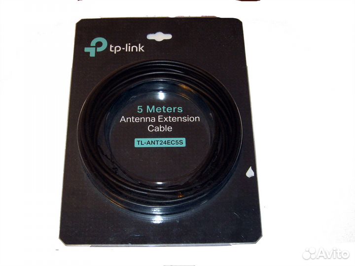 Кабель антенный Wi-Fi 2.4 ггц RP-SMA M/F 5 метров