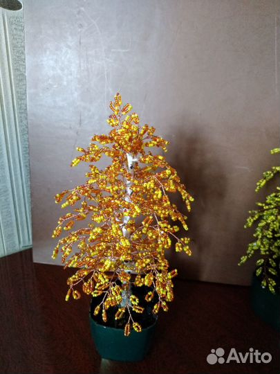 Береза из бисера