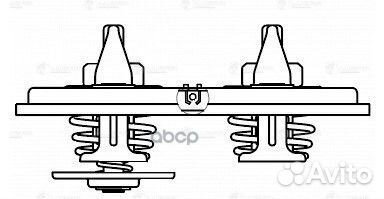 Термостат scania 4 series сдвоенный с прокладкой