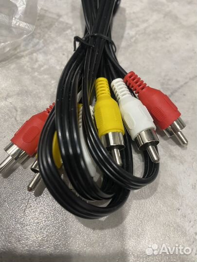 Переходник scart, 3 RCA - тюльпан