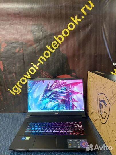 MSI Katana17 17.3 240Гц i7-13620H RTX4070 16Гб 1Tb