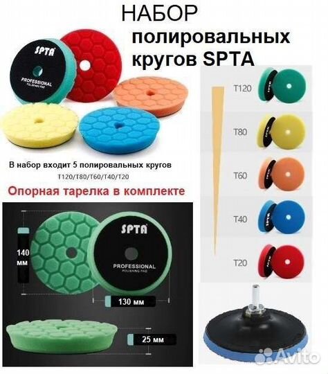 Полировальные круги/щетки авто