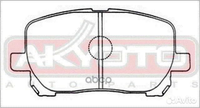 Колодки тормозные AKD1066 akyoto