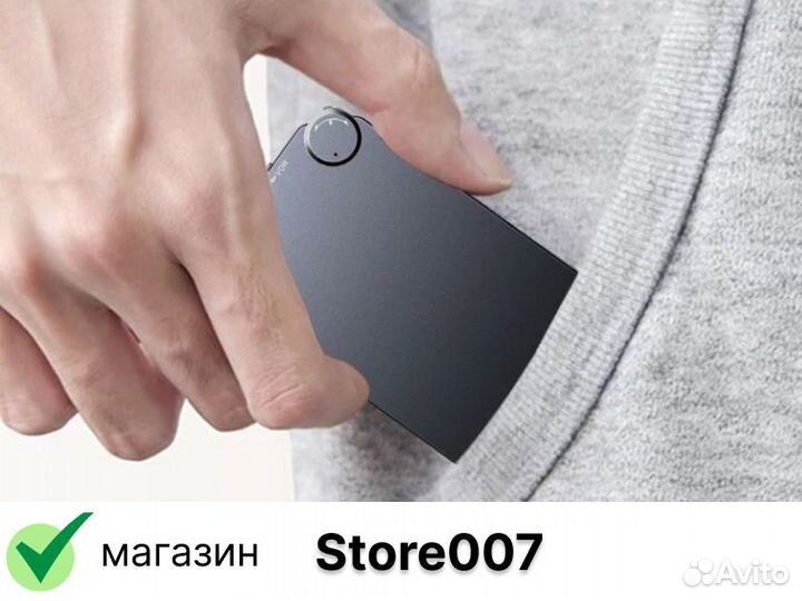 Мини диктофон slim cart 16GB, 200 часов записи