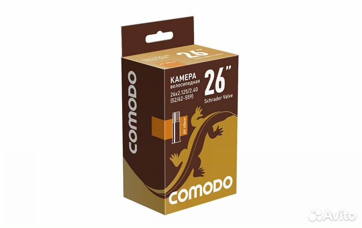 Велокамера comodo 26x.125/2.40 15281