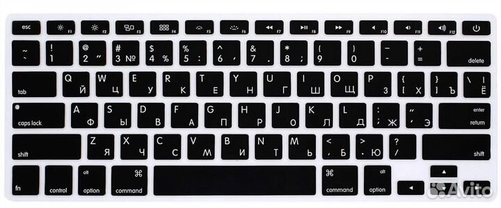 Силиконовая накладка рус на клавиатуру Macbook Air