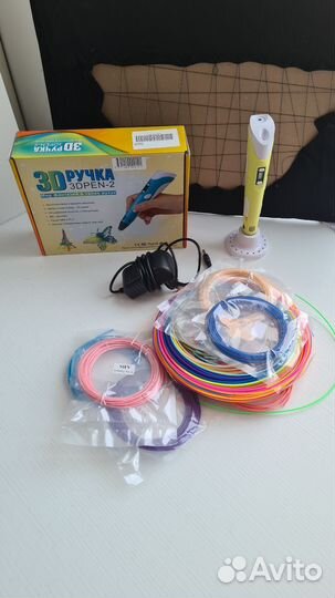 3 д ручка(3dped-2) с цветным пластиком