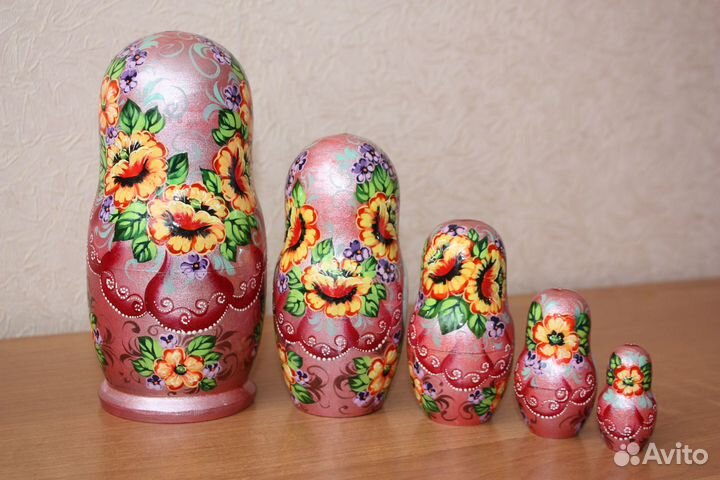 Матрешка деревянная расписная