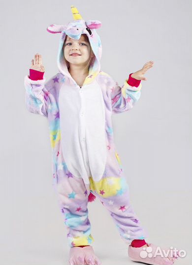 Пижама кигуруми звездный единорог XL (175-185см)