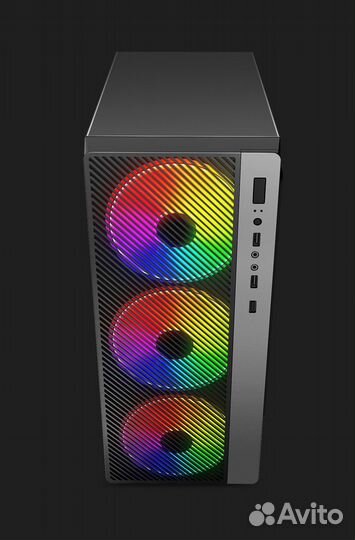 Корпус ATX/ Evesky+4шт. RGB