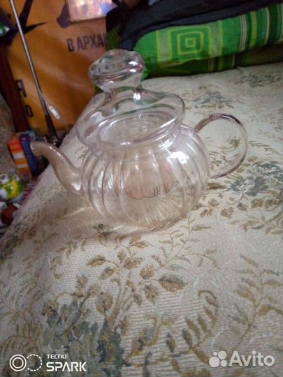 Чайник заварочный прозрачный с колбой внутри