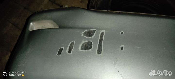 Задний бампер toyota corolla рестайл