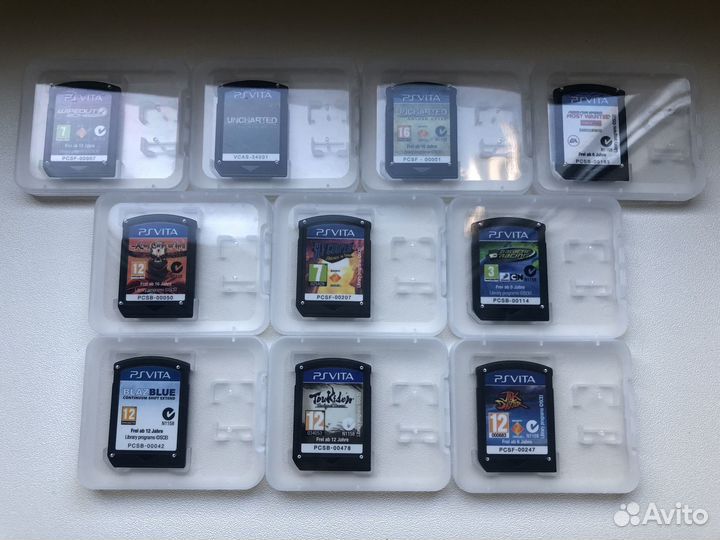 Игры для PS Vita (с коробками и без коробок)
