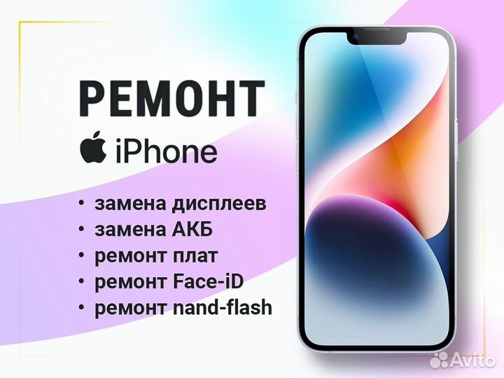 Ремонт iPhone 15/14/13/12. Замена крышки и стекла