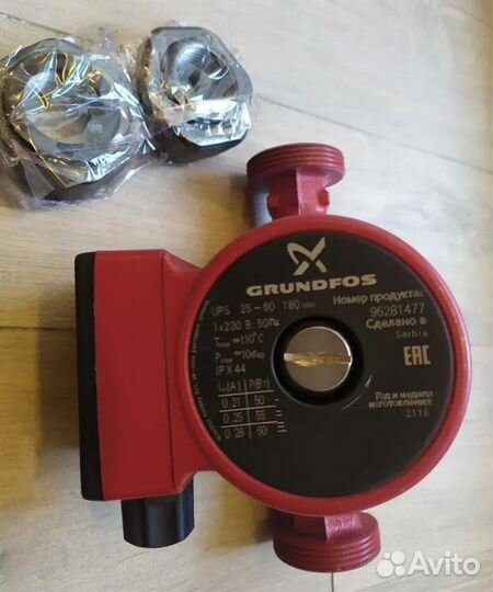 Циркуляционный насос grundfos 25 60-180