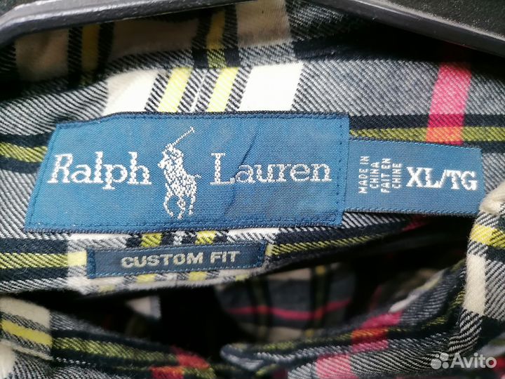 Винтажная фланелевая рубашка Polo Ralph Lauren XL