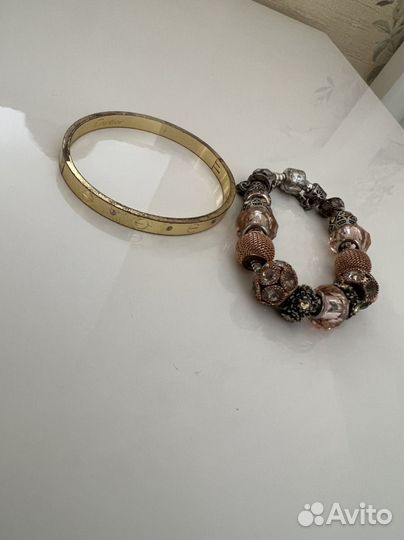 Браслет шарм и cartier