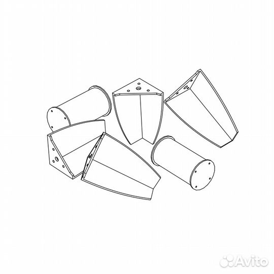 Тумба тв Парус-12 Белый/Палермо Бруно 220х42х40