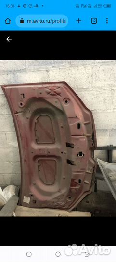 Капот renault logan 2