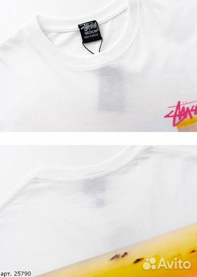 Футболка Stussy beatch Белая