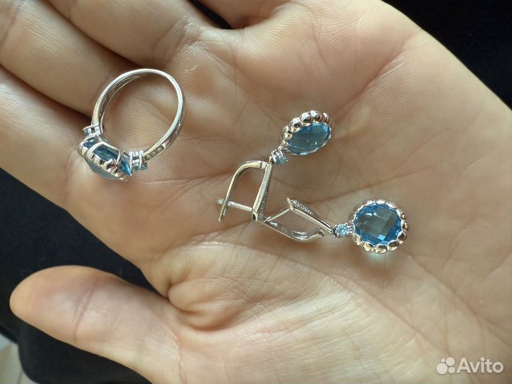 Кмплект valtera серебро лазурит