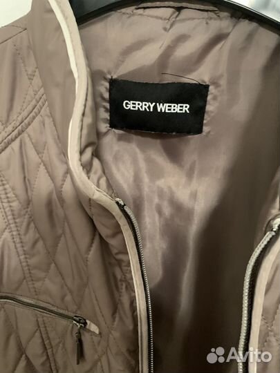 Куртка демисезонная 52р бежевая gerry weber