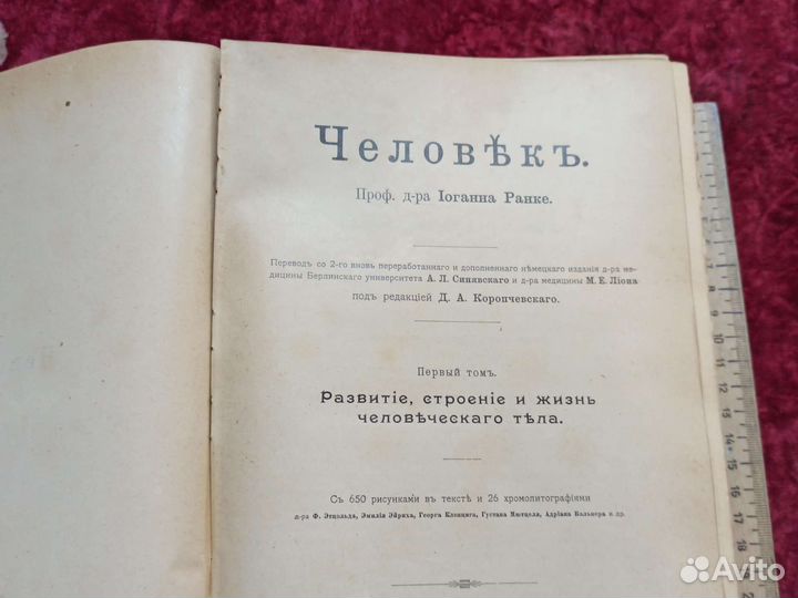 Книга антикварная медицина