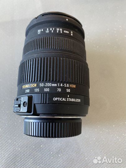 Объектив sigma 50-200mm