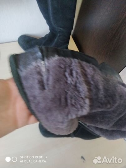 Зимние натуральные сапоги