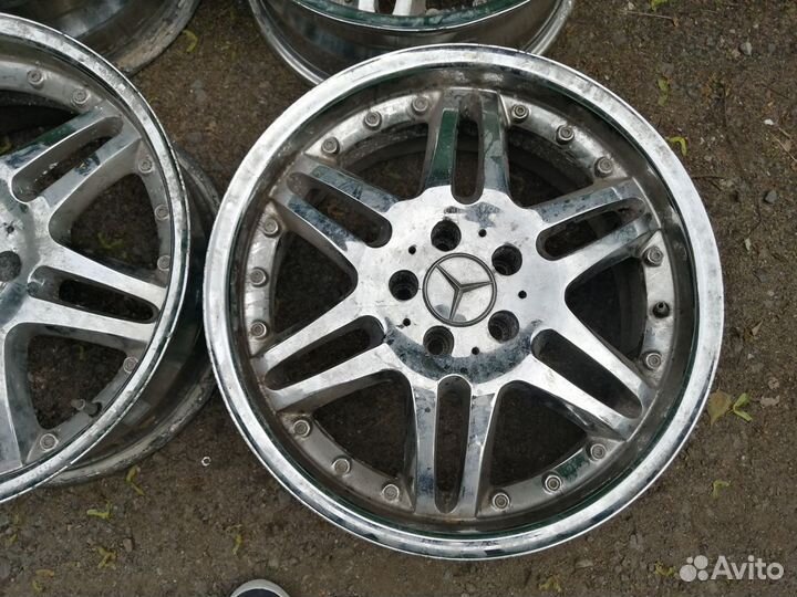 Литые диски R-18 на Мерседес S класс W140