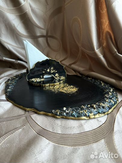 Поднос и салфетница из эпоксидной смолы