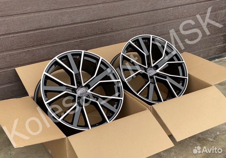 Диски Audi Skoda VW r19 5/112 Black Machined