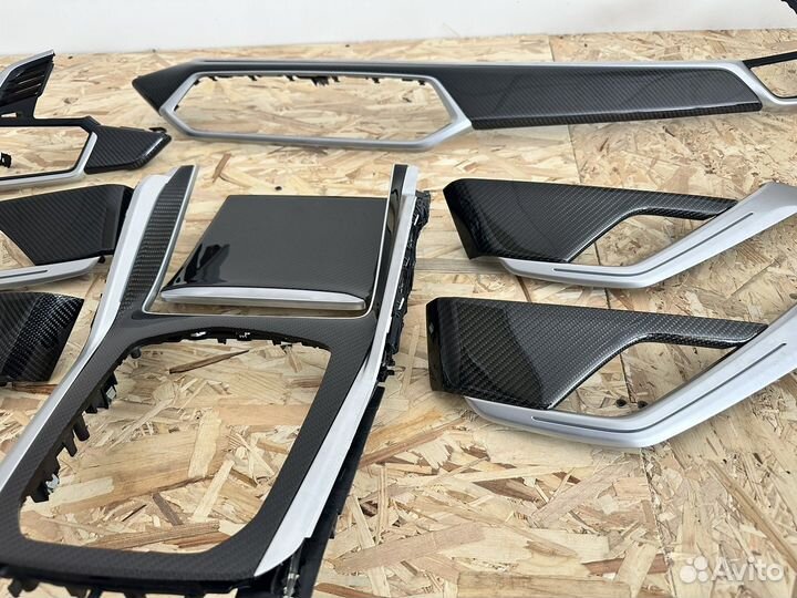 Декоративные планки в салоне Карбон Бмв X6 G06