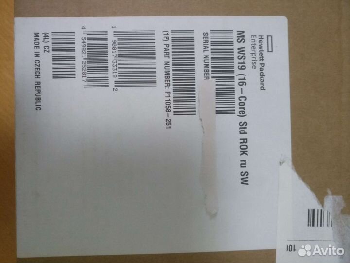 Windows Server 2019 std ru 16core rok p11058-251