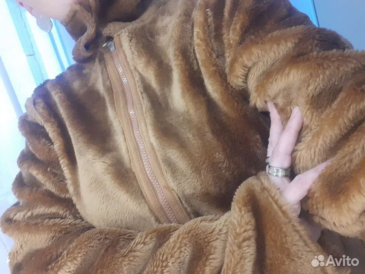 Дубленка искусственная женская винтаж