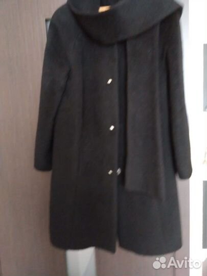 Пальто женское 42 44 черное из альпаки