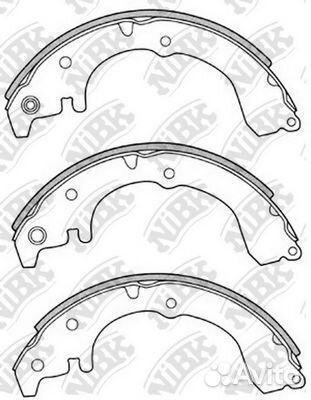 Комплект тормозных колодок FN2313 nibk