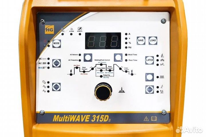 Аппарат аргонно-дуговой сварки Hugong multiwave 315D III AC/DC без бо, тележки и горелки 040727